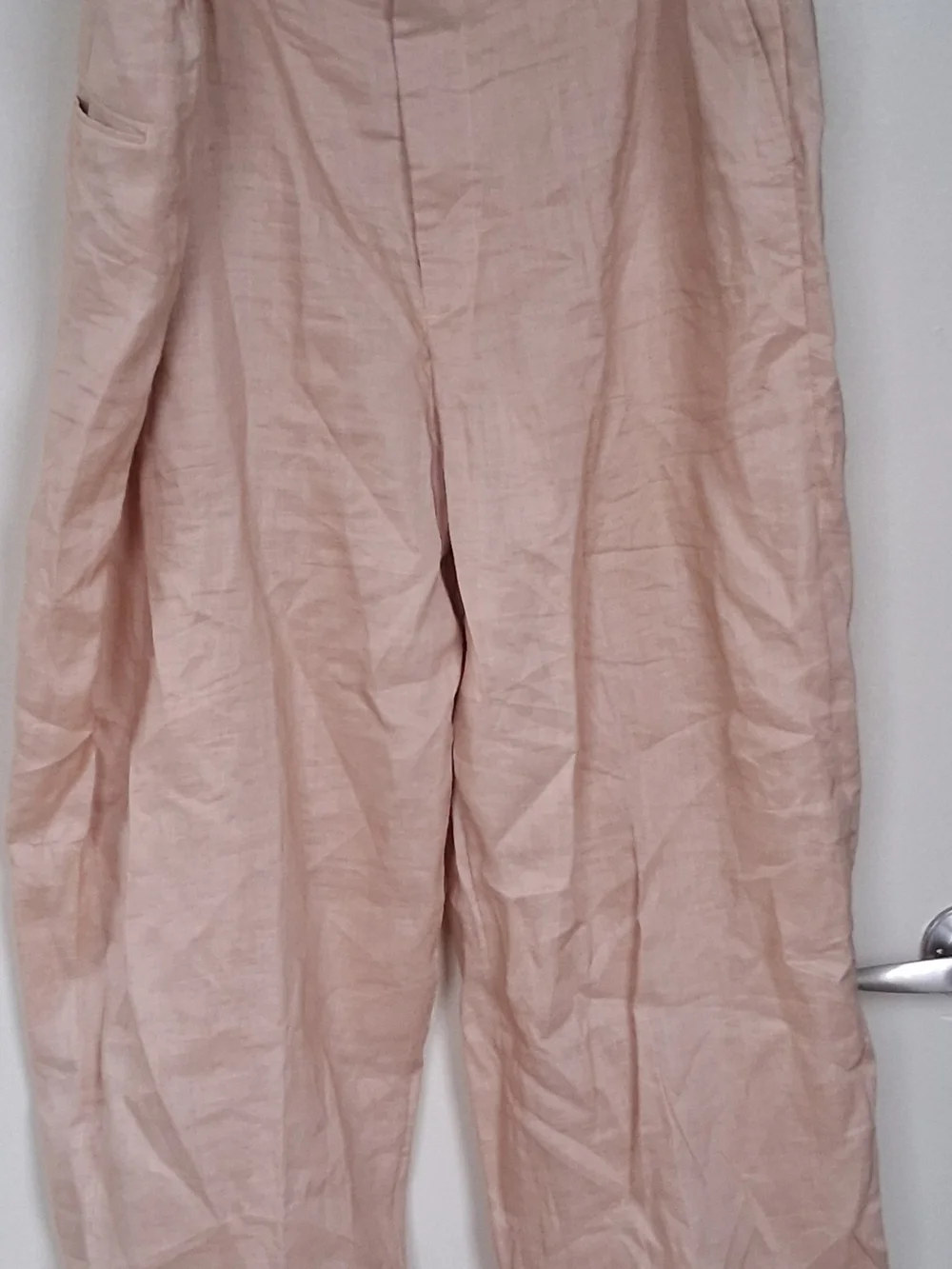 Classico Toasted Beige Linen Pants
